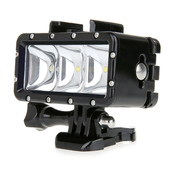 SupTig 30M Water-resistant 300LM Video Light for GoPro, Insta360, DJI and Other Action Cameras(Black)