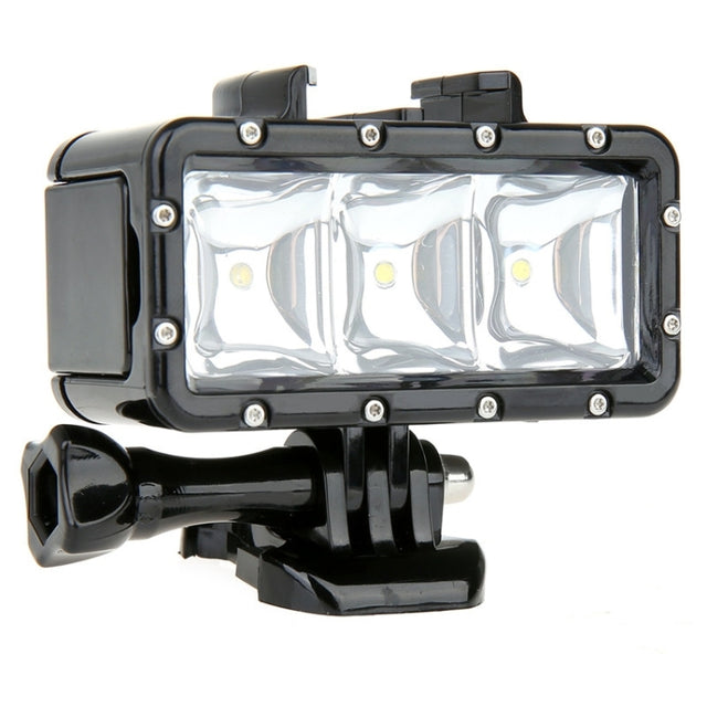 SupTig 30M Water-resistant 300LM Video Light for GoPro, Insta360, DJI and Other Action Cameras(Black)