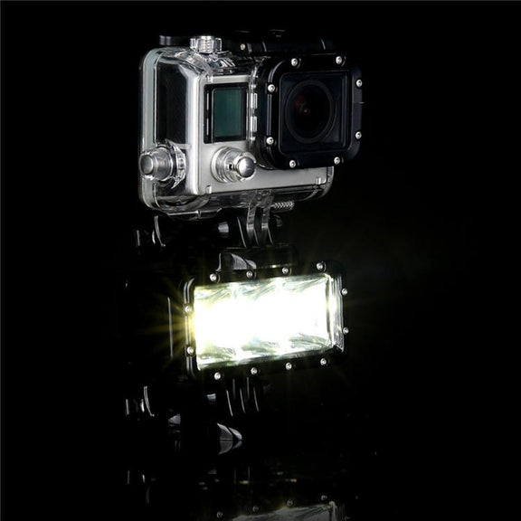 SupTig 30M Water-resistant 300LM Video Light for GoPro, Insta360, DJI and Other Action Cameras(Black)