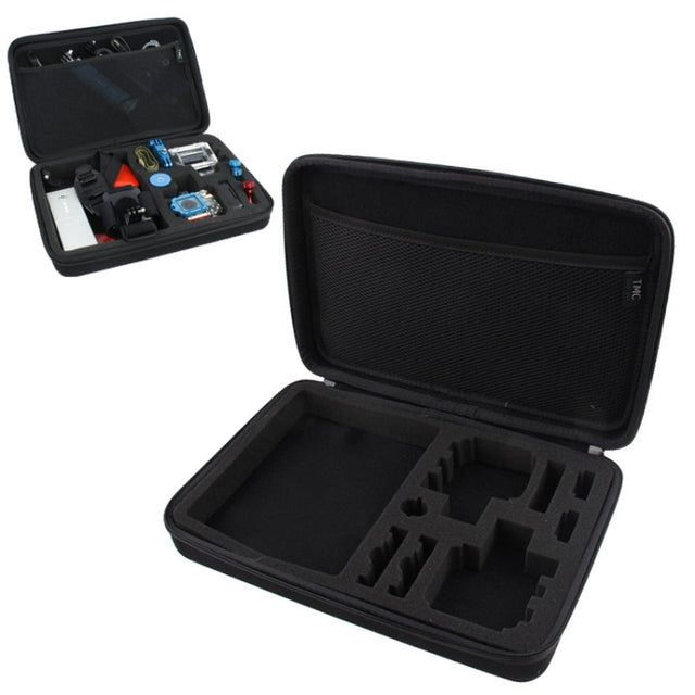 Shockproof Water-resistant Portable Case for GoPro, Insta360, DJI and Other Action Cameras(Black)