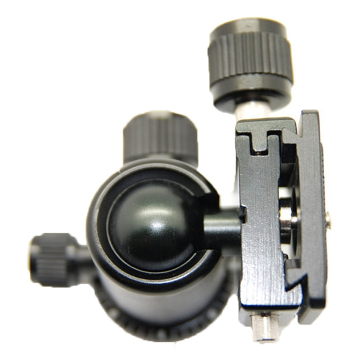 RUBY 005H Aluminium Magnesium Alloy Tripod Ball Head with Quick Release Plate Adapter(Black) - free shipping - PMC Jewellery - Order now!