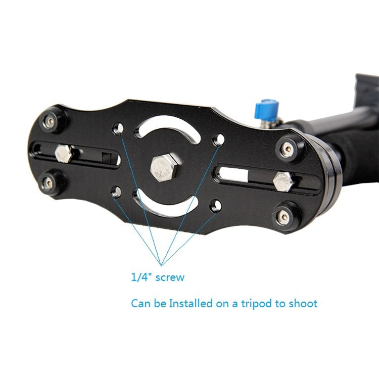 YELANGU S40L 40cm Aluminum Alloy Handheld Stabilizer for DSLR Camera DV(Black) - free shipping - PMC Jewellery - Order now!