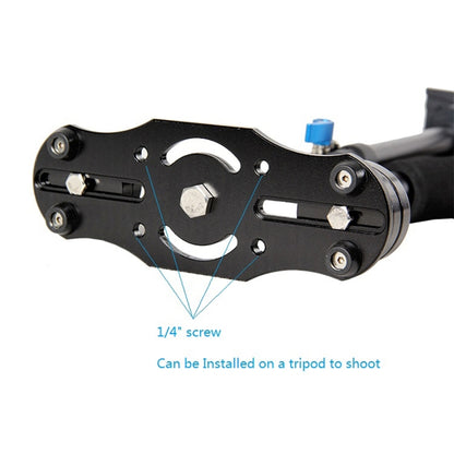 YELANGU S40L 40cm Aluminum Alloy Handheld Stabilizer for DSLR Camera DV(Black) - free shipping - PMC Jewellery - Order now!