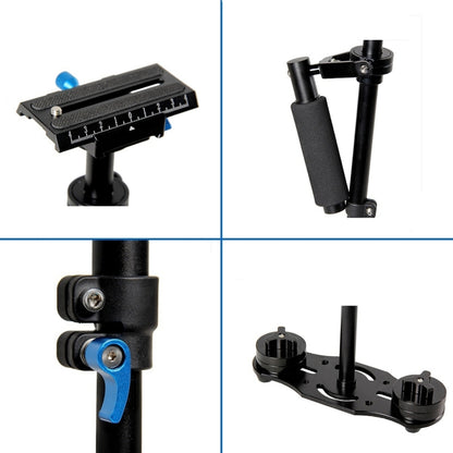 YELANGU S40L 40cm Aluminum Alloy Handheld Stabilizer for DSLR Camera DV(Black) - free shipping - PMC Jewellery - Order now!