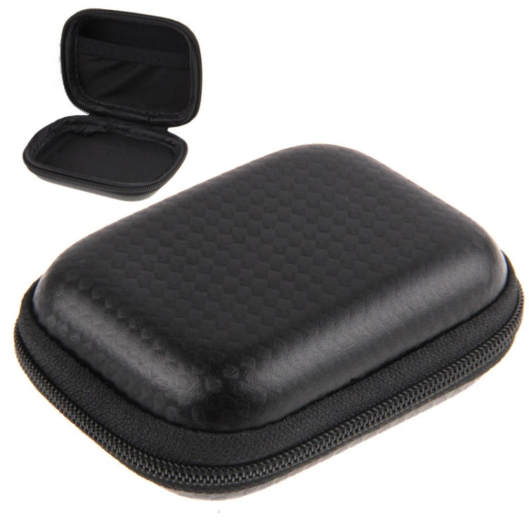 Carbon Fiber Water-resistant Portable Case for GoPro HERO11 Black/HERO10 Black / HERO9 Black / HERO8 Black / HERO7 /6 /5 /5 Session /4 Session /4 /3+ /3 /2 /1, DJI Osmo Action and Other Sport Cameras , Size: 8cm x 6cm x 2.5cm(Black)