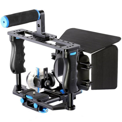 YELANGU YLG1103A-B Large Handle Video Camera Cage Stabilizer + Matte Box Kit for DSLR Camera / Video Camera - free shipping - PMC Jewellery - Order now!