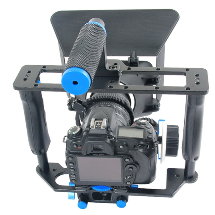 YELANGU YLG1103A-B Large Handle Video Camera Cage Stabilizer + Matte Box Kit for DSLR Camera / Video Camera - free shipping - PMC Jewellery - Order now!