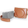 Retro Style PU Leather Camera Case Bag with Strap for Sony RX100 M3 / M4 / M5(Brown) - free shipping - PMC TechLife - Order now!