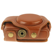 Retro Style PU Leather Camera Case Bag with Strap for Sony RX100 M3 / M4 / M5(Brown)