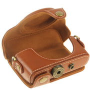 Retro Style PU Leather Camera Case Bag with Strap for Sony RX100 M3 / M4 / M5(Brown)