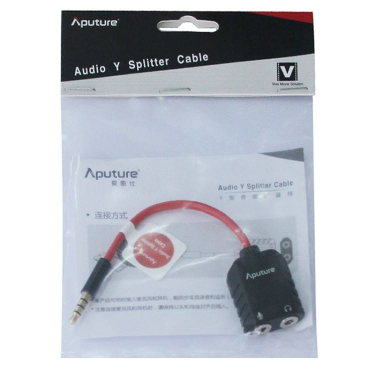 Aputure 3.5mm Audio Y Male to 2 Female Headset Mic Splitter Cable - free shipping - PMC Jewellery - Order now!