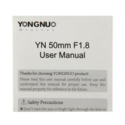 YONGNUO 50mm F1.8 Standard Prime Lens for Canon Camera