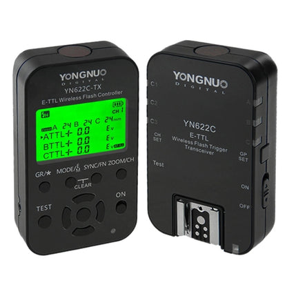 YONGNUO YN622C-KIT E-TTL Wireless Flash Trigger Controller + Transceiver Kit for Canon Camera - free shipping - PMC Jewellery - Order now!