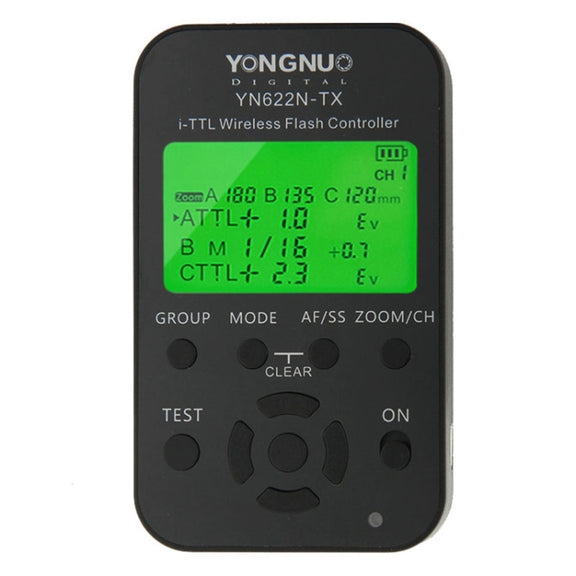 YONGNUO YN622N-KIT i-TTL Wireless Flash Trigger Controller + Transceiver Kit for Nikon Camera