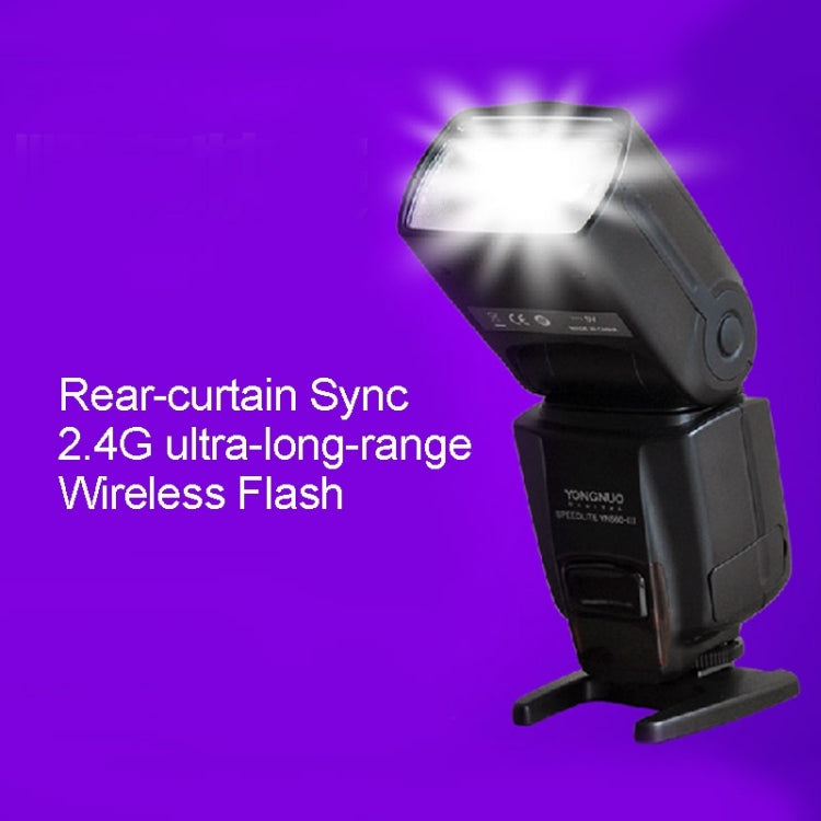 YN-560 III Ultra-long-range Wireless Flash Speedlite with Metal Hot Shoe for Canon / Nikon / Pentax / Olympus DSLR Camera(Black) - free shipping - PMC Jewellery - Order now!