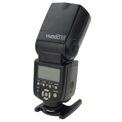 YN-560 III Ultra-long-range Wireless Flash Speedlite with Metal Hot Shoe for Canon / Nikon / Pentax / Olympus DSLR Camera(Black) - free shipping - PMC Jewellery - Order now!