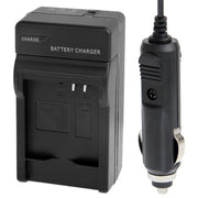 2 in 1 Digital Camera Battery Travel & Car Charger for Panasonic Lumix DMC-LF1 (DMW-BCN10 Battery)(Black)