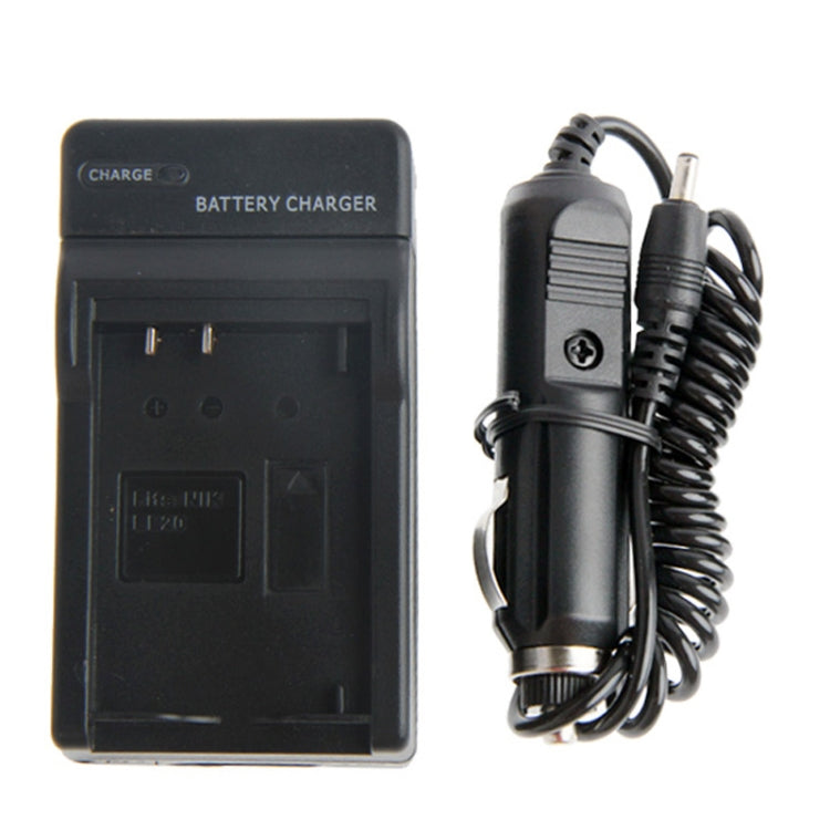 2 in 1 Digital Camera Battery Travel & Car Charger for Panasonic Lumix DMC-LF1 (DMW-BCN10 Battery)(Black)