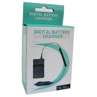 Digital Camera Battery Charger for OLYMPUS Li-10B/ Li-12B/ DBL10(Black) - Battery Car Charger by PMC TechLife | Online Shopping South Africa | PMC TechLife