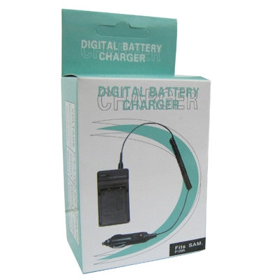 2 in 1 Digital Camera Battery Charger for Samsung P120A, P240A(Black) - free shipping - PMC Jewellery - Order now!