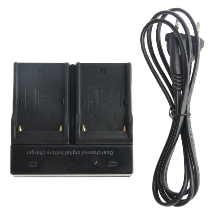 Dual Channel Digital Battery Charger for Sony F550 / F730 / F750 / F960 / F960H, EU Plug(Black) - free shipping - PMC Jewellery - Order now!