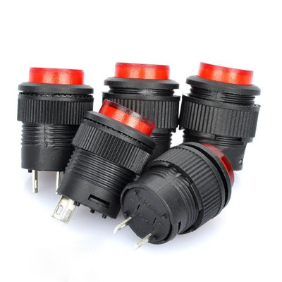 R16-503 Non-Locked 16mm 2-Pin Push Button Switch (5 Pcs in One Package, the Price is for 5 Pcs) - Car Switches by PMC TechLife | Online Shopping South Africa | PMC TechLife | Buy Now Pay Later Mobicred