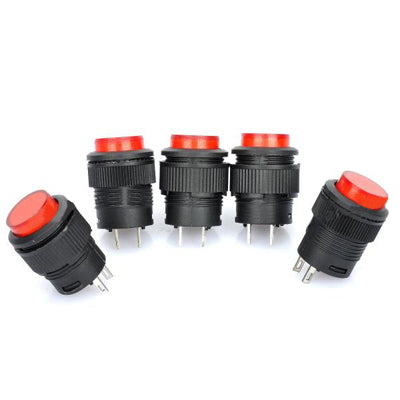 R16-503 Non-Locked 16mm 2-Pin Push Button Switch (5 Pcs in One Package, the Price is for 5 Pcs) - Car Switches by PMC TechLife | Online Shopping South Africa | PMC TechLife | Buy Now Pay Later Mobicred