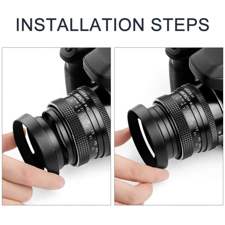 37mm Metal Vented Lens Hood for Leica(Black) - Lens Hood by PMC TechLife | Online Shopping South Africa | PMC TechLife