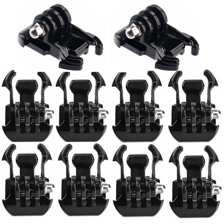 10 PCS ST-06 Basic Strap Mount Surface Buckle for GoPro, Insta360, DJI and Other Action Cameras(Black) - Connection Mount by PMC TechLife | Online Shopping South Africa | PMC TechLife | Buy Now Pay Later Mobicred