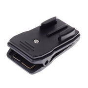 360 Degree Rotation J Shape Backpack Hat Clip Fast Clamp Mount for Xiaomi Yi Sport Camera(XM17)