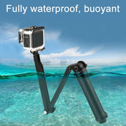 3-Way Monopod + Tripod + Grip Super Portable Magic Mount Selfie Stick for GoPro Hero12 Black / Hero11 /10 /9 /8 /7 /6 /5, Insta360 Ace / Ace Pro, DJI Osmo Action 4 and Other Action Cameras, Length of Extension: 20-62cm