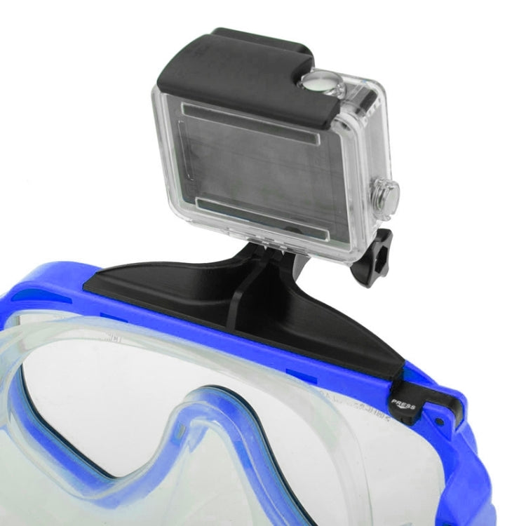 Water Sports Diving Equipment Diving Mask Swimming Glasses with Mount for GoPro, Insta360, DJI and Other Action Cameras(Blue) - Diving Mask by PMC TechLife | Online Shopping South Africa | PMC TechLife | Buy Now Pay Later Mobicred