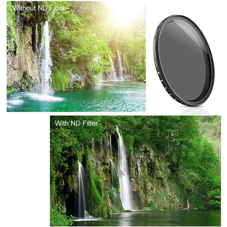 62mm ND Fader Neutral Density Adjustable Variable Filter ND2 to ND400 Filter(Black) - free shipping - PMC Jewellery - Order now!