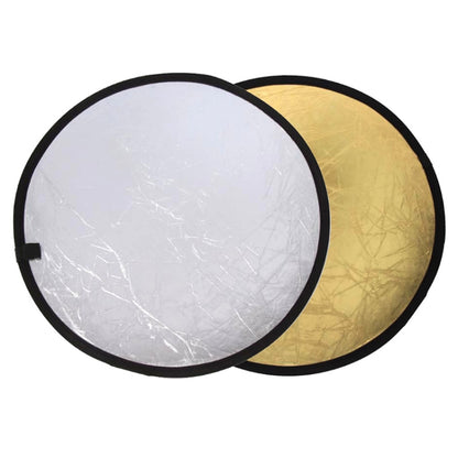 2 in 1 (Gold / Silver) Folding Reflector Board (110cm) - free shipping - PMC Jewellery - Order now!