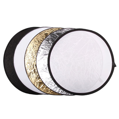5 in 1 (Silver / Translucent / Gold / White / Black) Folding Reflector Board (80cm) - free shipping - PMC Jewellery - Order now!
