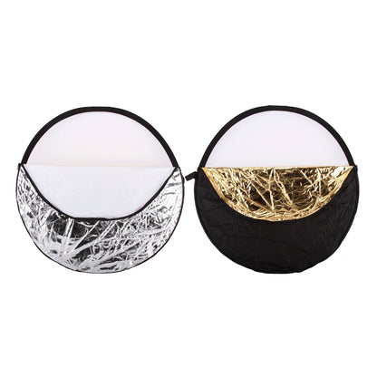 5 in 1 (Silver / Translucent / Gold / White / Black) Folding Reflector Board (80cm) - free shipping - PMC Jewellery - Order now!
