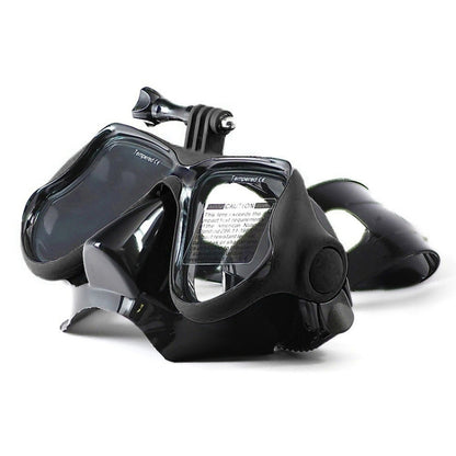 Water Sports Diving Equipment Diving Mask Swimming Glasses for GoPro, Insta360, DJI and Other Action Cameras(Black) - Diving Mask by PMC Jewellery | Online Shopping South Africa | PMC Jewellery | Buy Now Pay Later Mobicred