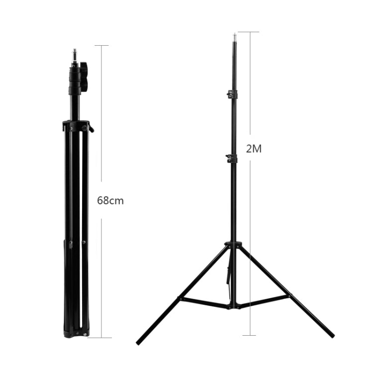 68cm-200cm Height Professional Photography Aluminum Lighting Stand for Studio Flash Light(Black) - free shipping - PMC Jewellery - Order now!