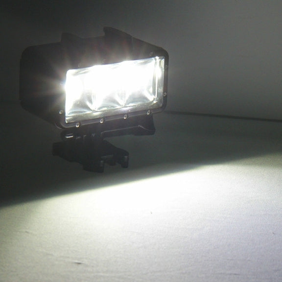 30M Water-resistant Video Light 3 Modes Flashlight with Base Mount & Screw for GoPro, Insta360, DJI and Other Action Cameras