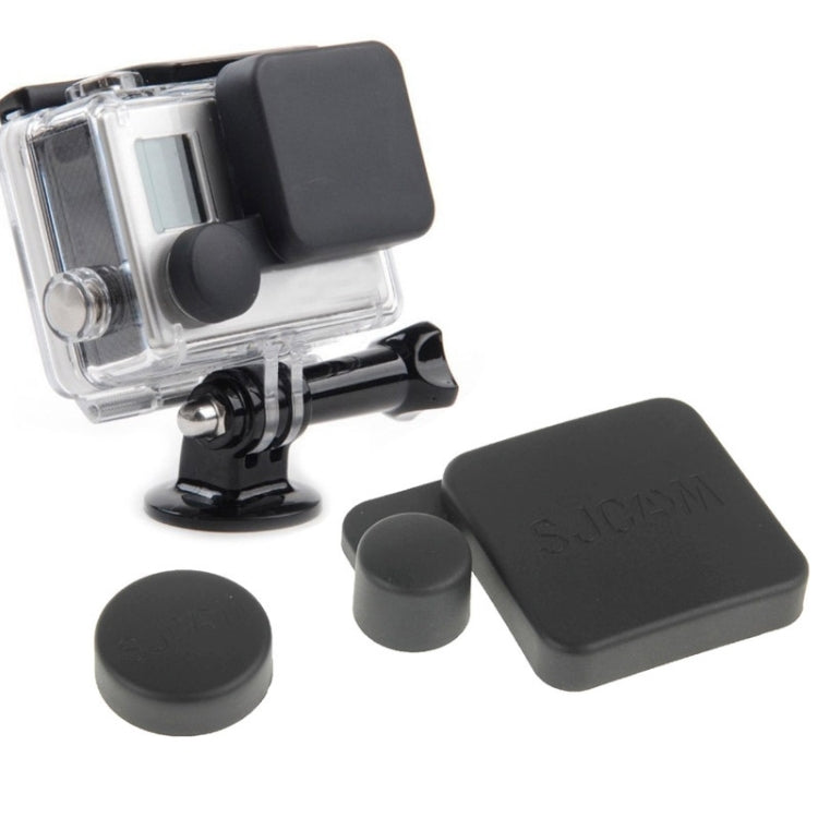 Protective Camera Lens Cap Cover + Housing Case Cover Set for SJ4000 Sport Camera - Lens Cover by PMC TechLife | Online Shopping South Africa | PMC TechLife | Buy Now Pay Later Mobicred