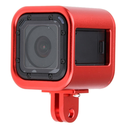 Housing Shell CNC Aluminum Alloy Protective Cage with Insurance Back Cover for GoPro HERO5 Session /HERO4 Session /HERO Session(Red) - free shipping - PMC Jewellery - Order now!