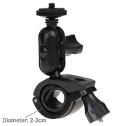 360 Degrees Rotation Bicycle Motorcycle Holder Handlebar Mount with Screw & Tripod Adapter for PULUZ Action Sports Cameras Jaws Flex Clamp Mount for GoPro, Insta360, DJI and Other Action Cameras
