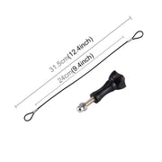 Stainless Steel Lanyard / Tether with Screw for GoPro HERO11 Black/HERO10 Black / HERO9 Black /HERO8 Black /7 /6/ 5 /5 Session /4 /3+ /3 /2 /1(Black)