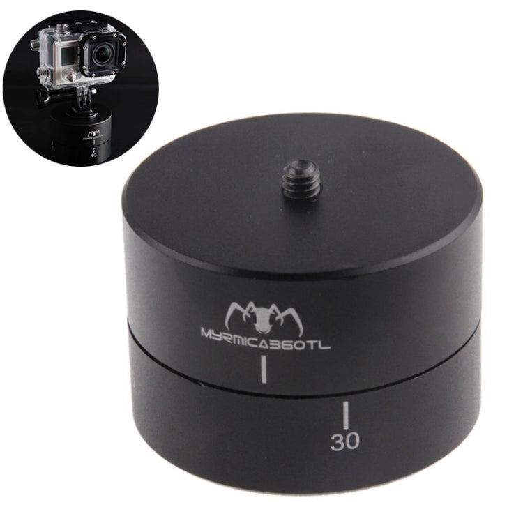 MYRMICA 360TL Time Lapse Pan and Tilt Head / 360 Degree Auto Rotation Camera Mount for  GoPro HERO9 Black /HERO8 Black /7 /6/ 5 /5 Session /4 /3+ /3 /2 /1(Black) - free shipping - PMC Jewellery - Order now!