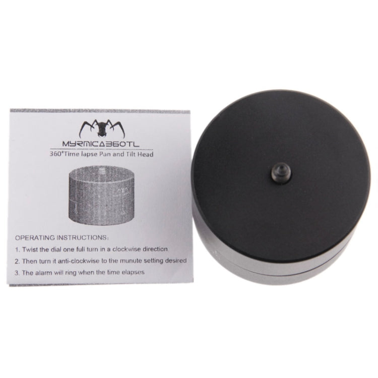 MYRMICA 360TL Time Lapse Pan and Tilt Head / 360 Degree Auto Rotation Camera Mount for  GoPro HERO9 Black /HERO8 Black /7 /6/ 5 /5 Session /4 /3+ /3 /2 /1(Black) - free shipping - PMC Jewellery - Order now!