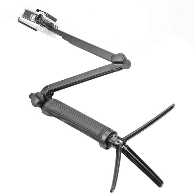 3-Way Multi Function Extendable Monopod Tripod Folding Rotating Arm Camera Handle for GoPro, Insta360, DJI and Other Action Cameras - Extendable Pole by PMC Jewellery | Online Shopping South Africa | PMC Jewellery | Buy Now Pay Later Mobicred