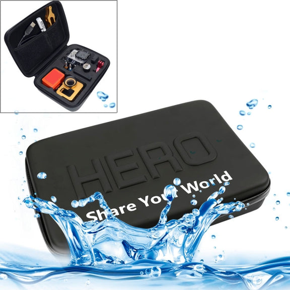 Shockproof Water-resistant Portable Travel Case for GoPro, Insta360, DJI and Other Action Cameras Accessories, Size: 22cm x 16cm x 7cm