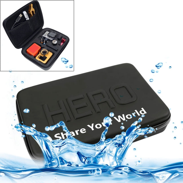 Shockproof Water-resistant Portable Travel Case for GoPro, Insta360, DJI and Other Action Cameras Accessories, Size: 22cm x 16cm x 7cm