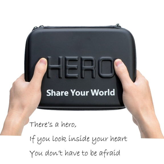 Shockproof Water-resistant Portable Travel Case for GoPro, Insta360, DJI and Other Action Cameras Accessories, Size: 22cm x 16cm x 7cm