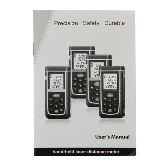 RZ-A80 1.9 inch LCD 80m Hand-held Laser Distance Meter with Level Bubble